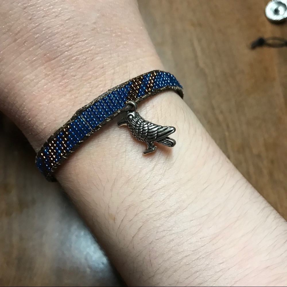 Handcrafted Ravenclaw inspired bracelet
